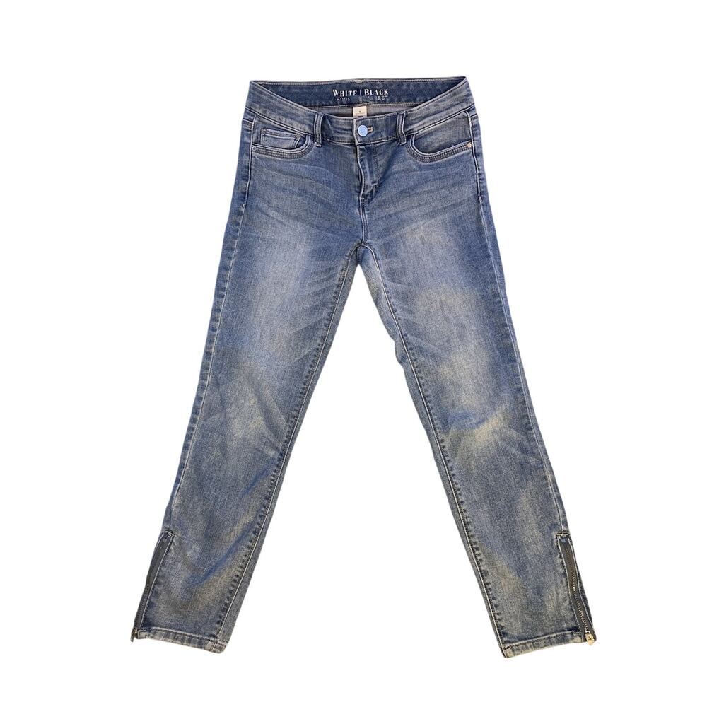 White House Black Market Cropped Faded Jeans, Women's Size 0, Low Rise, Slim